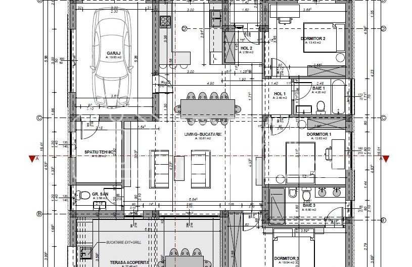 Casa Individuala Moderna cu 593 mp de curte, Sura Mica - Schiță 4