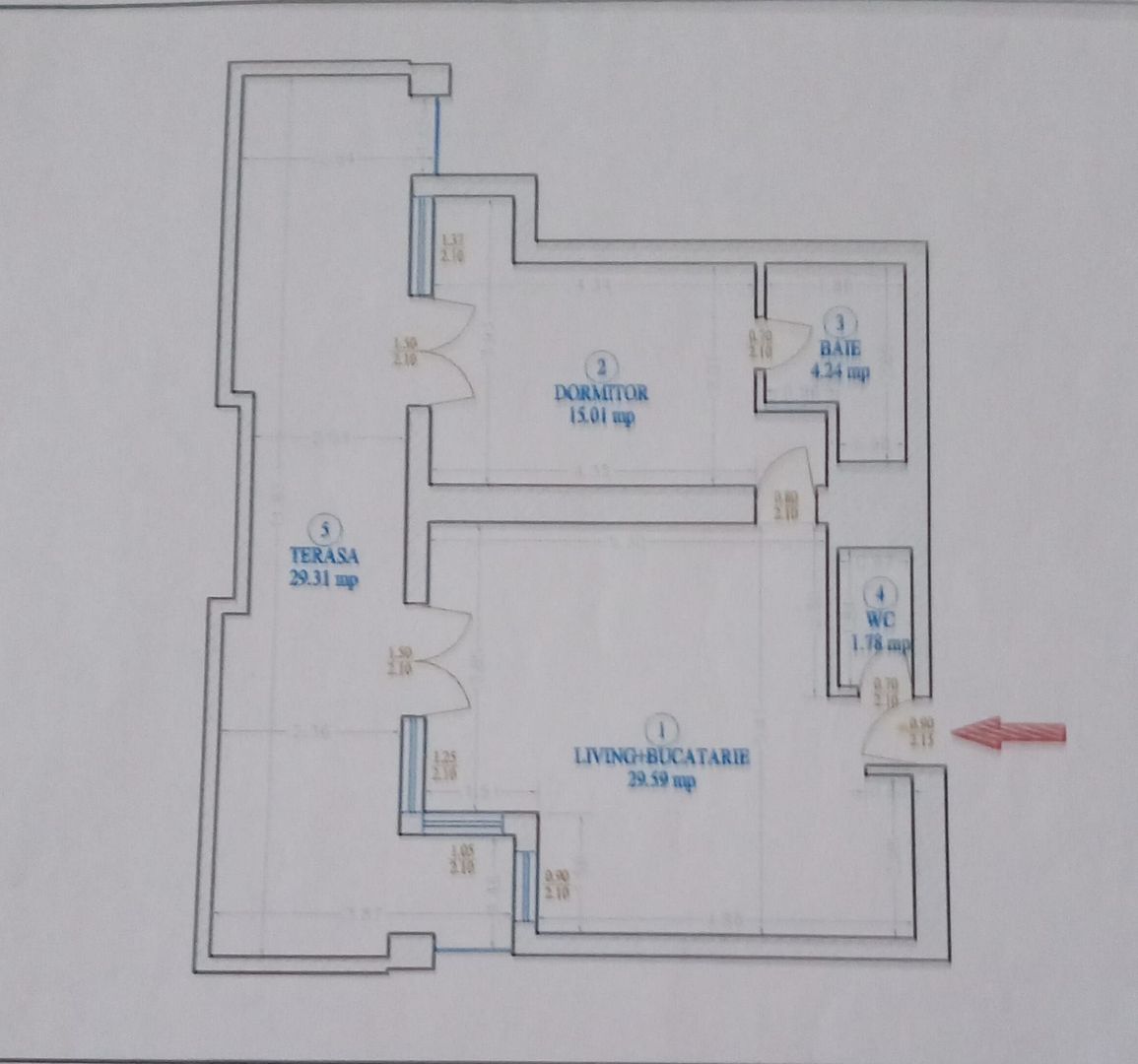 Vanzare apartament 2 camere, 80mp, 2 bai, in Edenia Titan - Poză 10