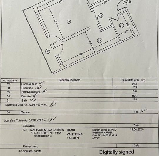 Apartament 2 camere - Dacia | 72 mp | Bloc 2024 | Parcare subterană - Poză 23