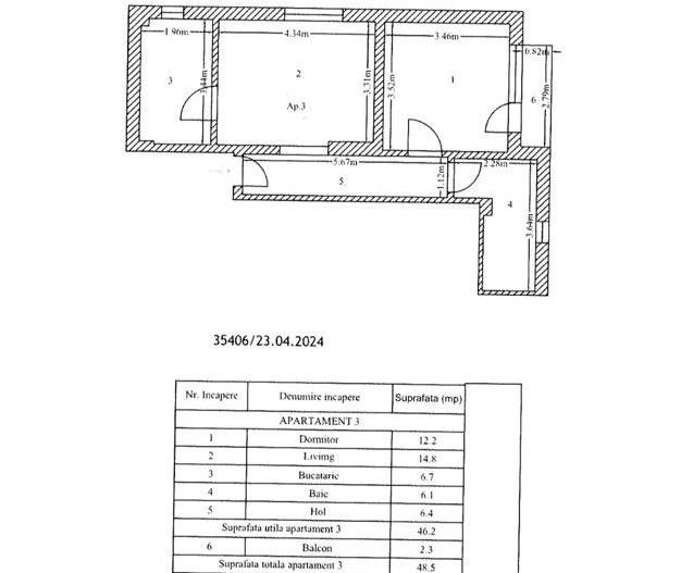 Apartament 2 camere + loc de parcare,  metrou Constantin Brâncoveanu  S0 - Poză 12