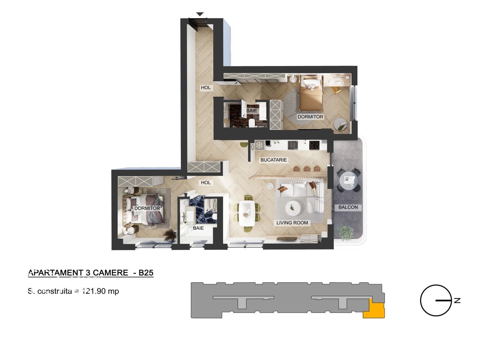 Apartamente 3 camere, Pipera, comision 0 % - Poză 12