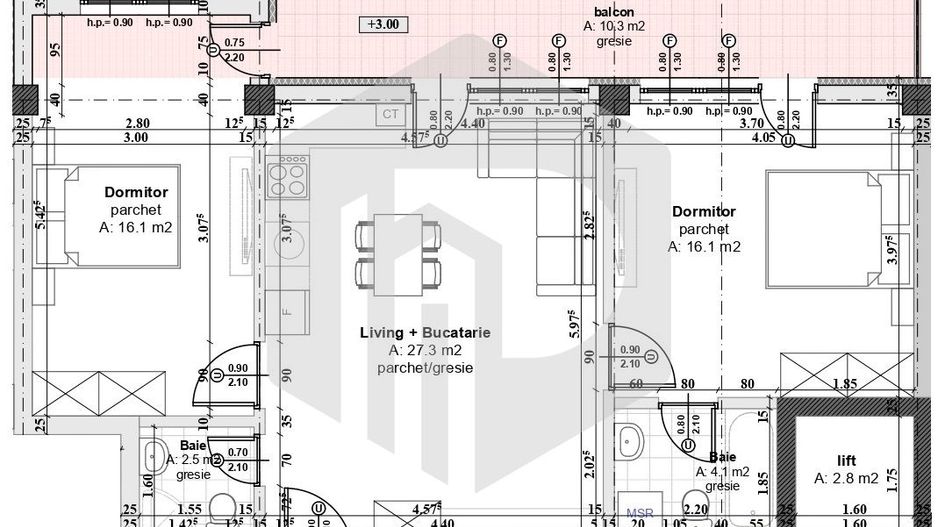 Cartierul Arhitectilor 3 camere | Etaj 2 - 0% Comision - Poză 7
