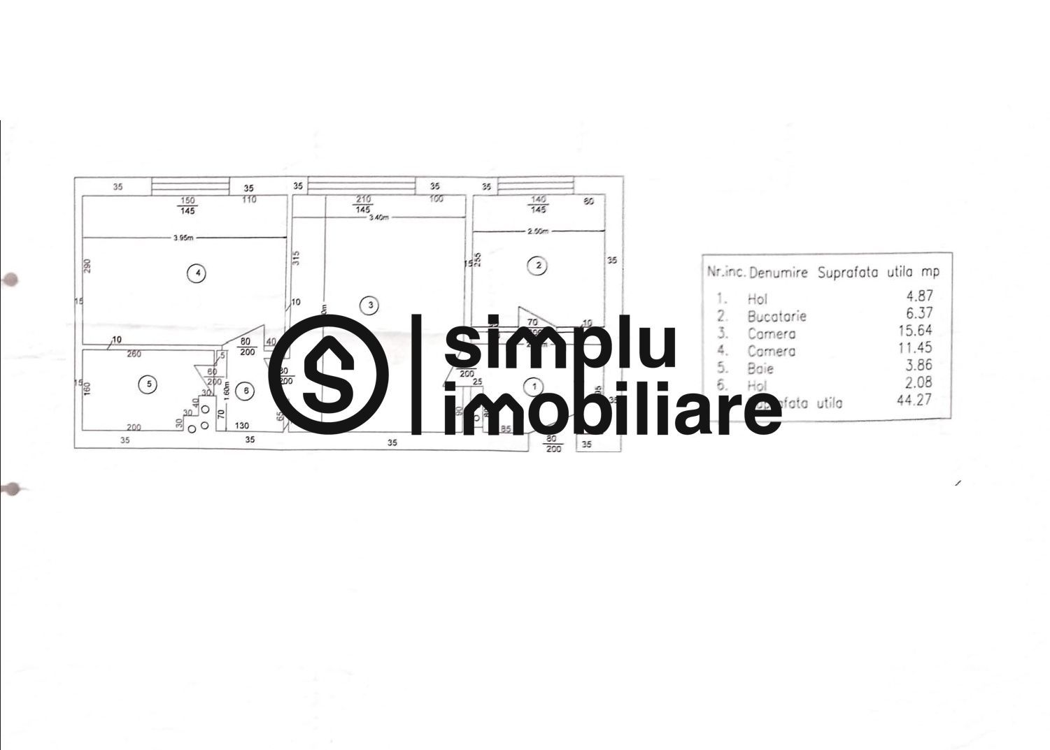 Apartament 2 camere Calea Severinului P/4 - 89 500 Euro - Schiță 8
