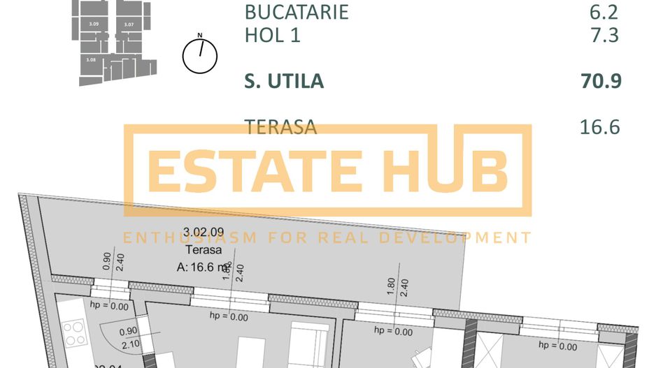 Apartament nou 3 camere Zona Centrala | Comision 0% - Poză 2