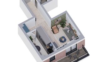 Apartament 1 camera 47,7 mp, finisaje premium – Comision 0% - Poză 3