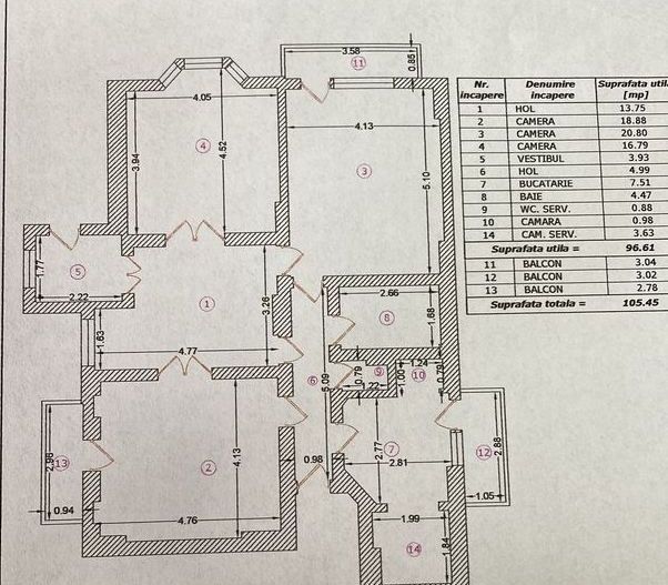 De vanzare Ap. 3 camere,pod, subsol in Vila, Hala Traian, sect. 3 - Poză 7