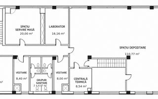 Hală 470 mp, spații frigorifice 4 EUR/mp,  zona Freidorf , Comision 0% - Schiță 10