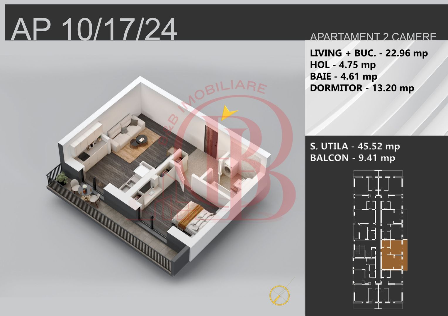 Finalizare Rapida 2 camere bloc boutique Sector 3 Pallady - Schiță 3