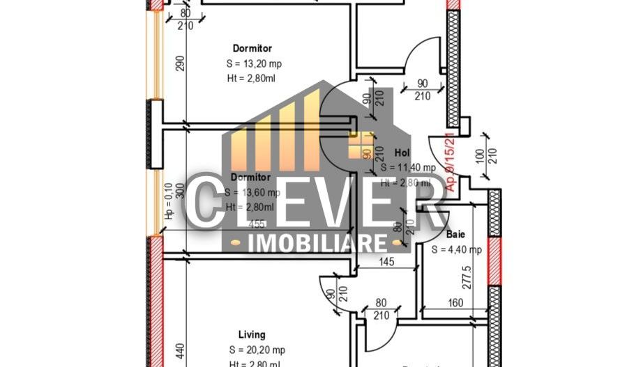 Direct Dezvoltator: 4 Camere Spațioase, 3 Băi și Bucătărie Închisă - Schiță 8