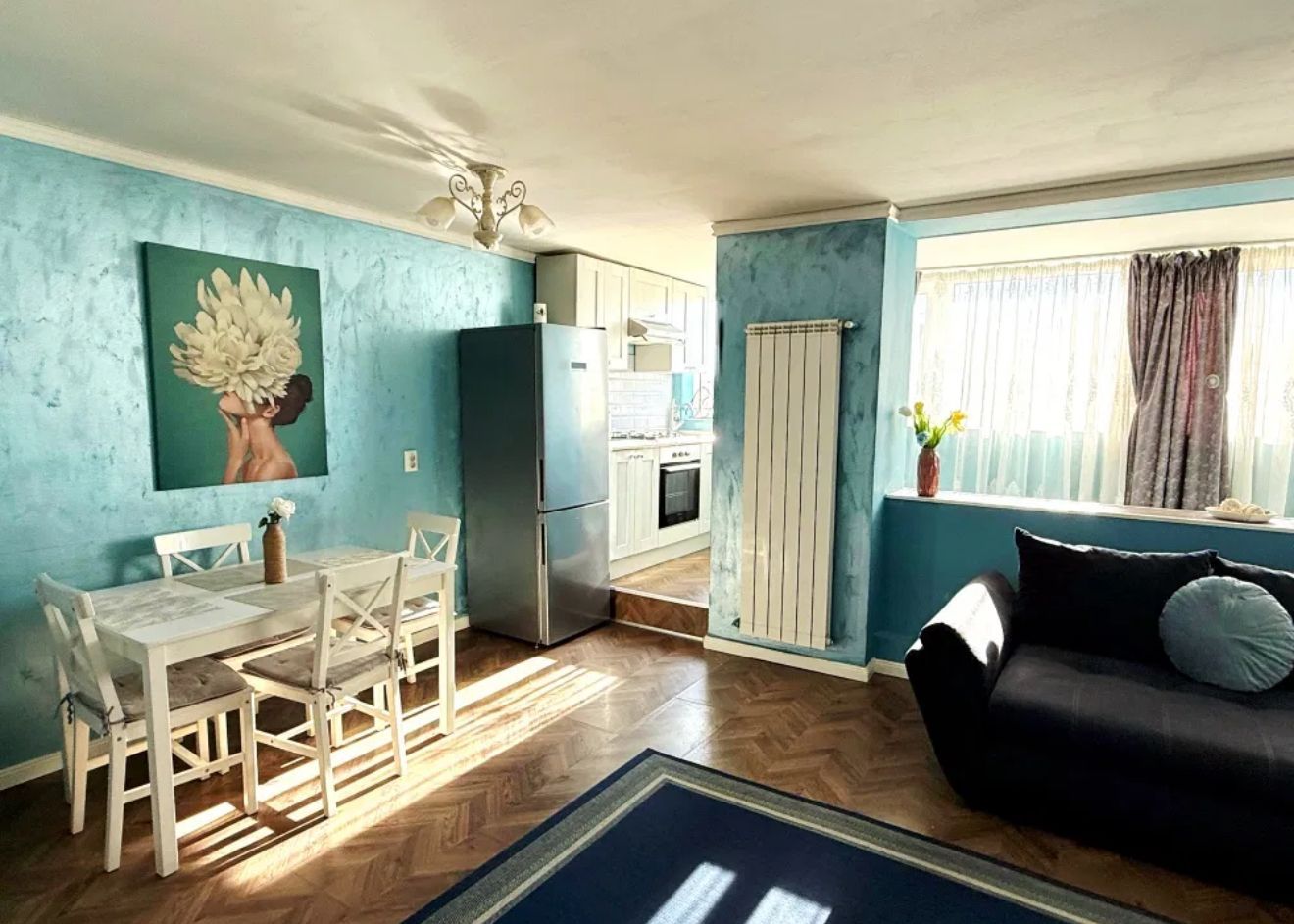 AP. 2 CAMERE STEFAN CEL MARE, BUCATARIE OPEN-SPACE, METROU 7 MINUTE - Poză 2