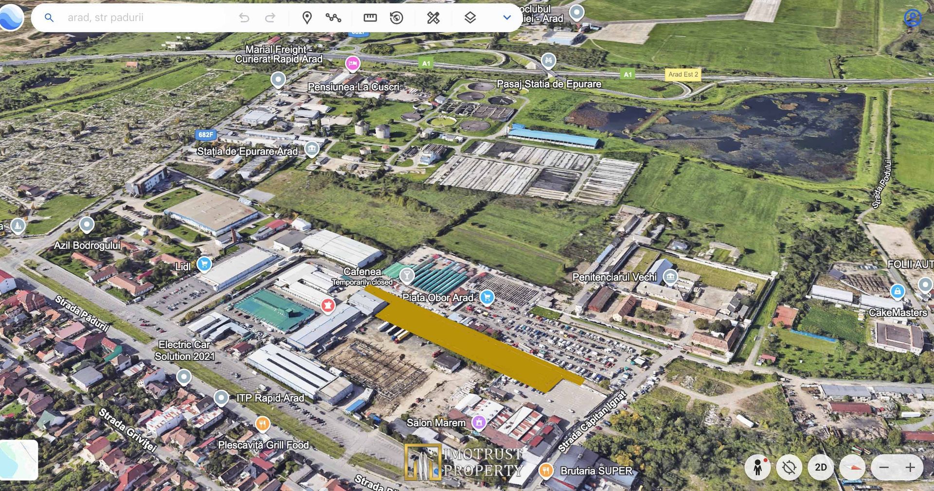 Teren intravilan de vanzare 6.839 mp – Arad, zona Parneava - Poză 1