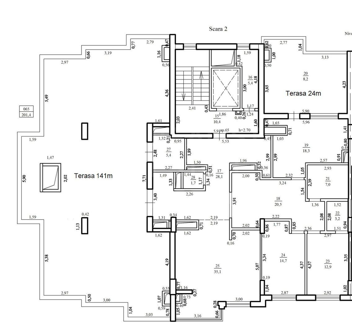 Vânzare, penthouse, 4 camere, strada Ion Buzdugan, Buiucani. - Poză 20