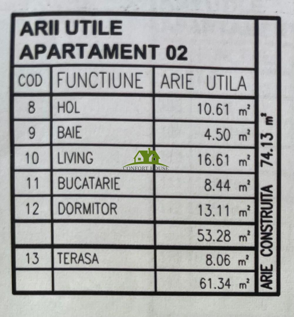 Apartament 2 camere, bloc nou, P+3, Ap.02, Parter, Bl.2 - CP2440113 - Poză 7