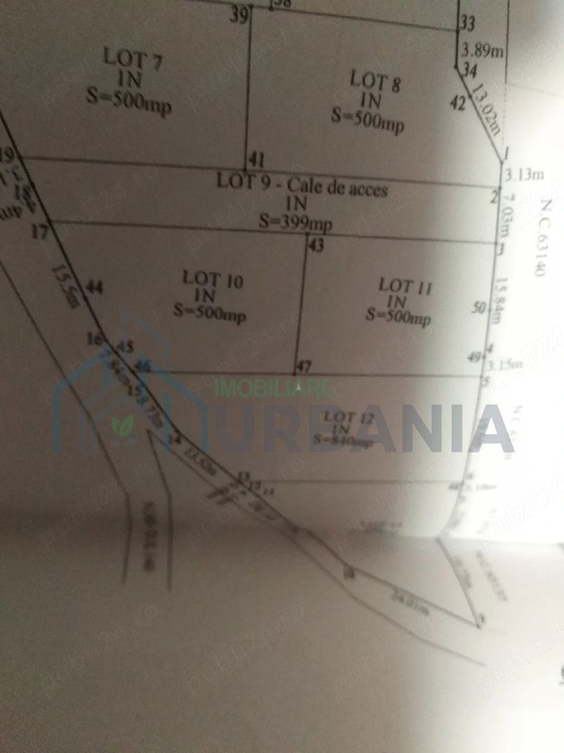 Teren intravilan 500 mp de vânzare pe strada Sfântul Nicolae, Vlădiceni, Iași - Poză 1
