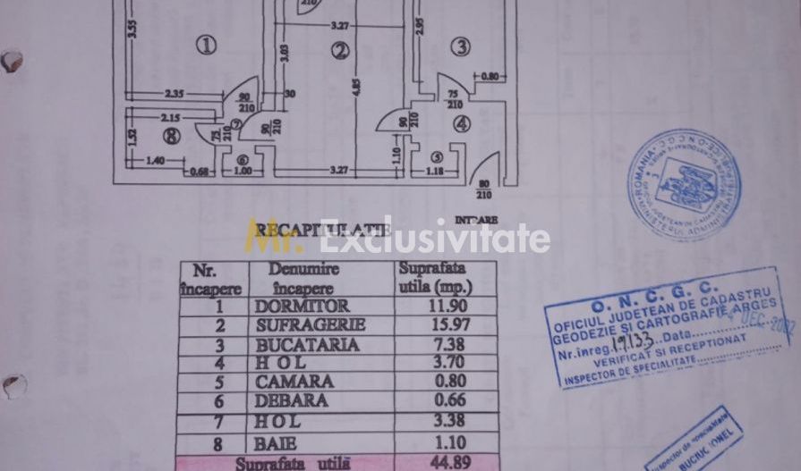 Apartament 2 camere semidecomandat mobilat zona Fratii Golesti - Gara - Poză 16