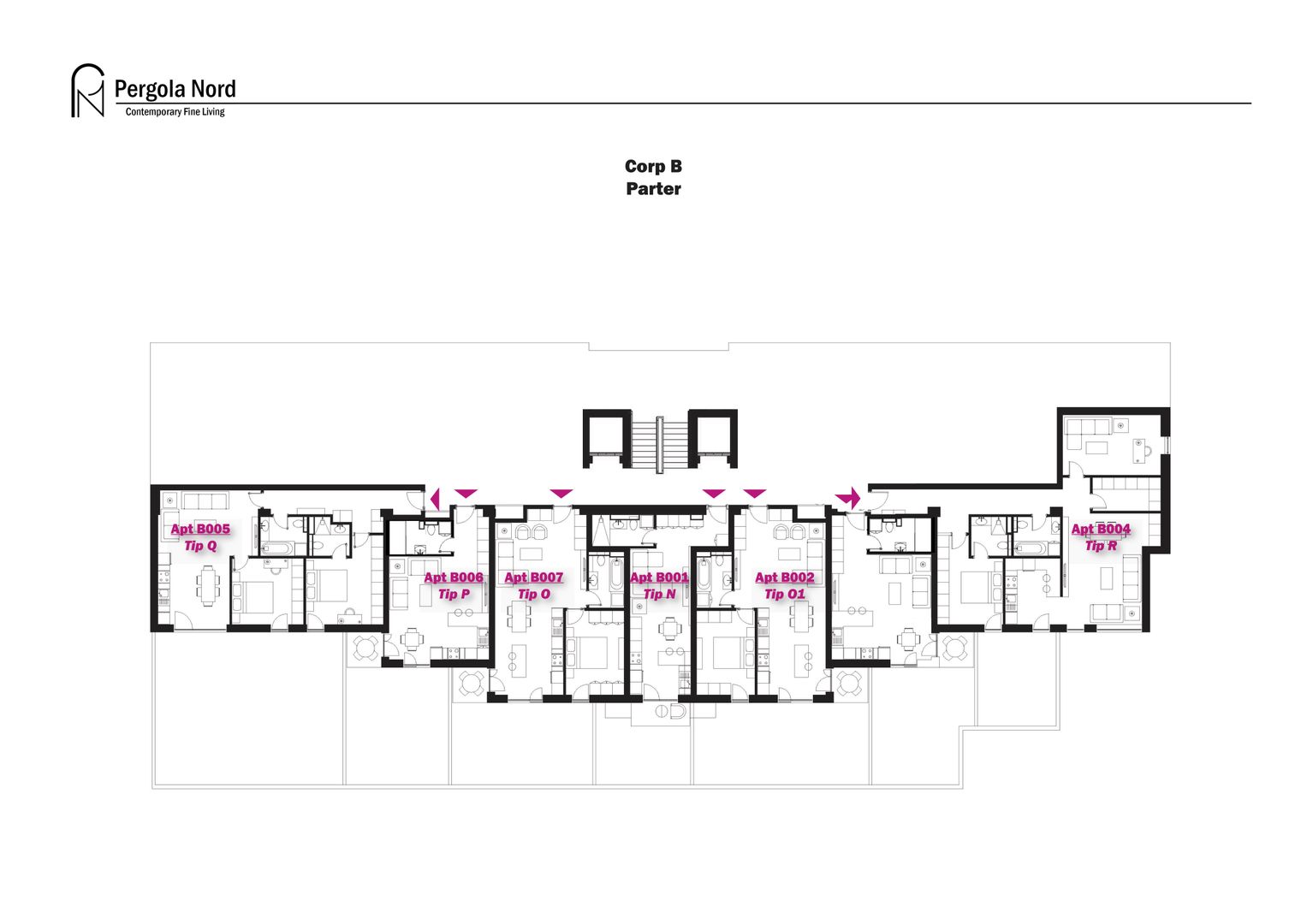 Apartament Tip O1, parter - Poză 4