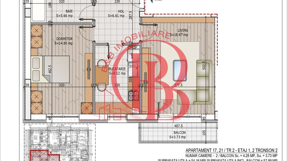 Apartament Pallady 2 camere Pret Credit Ipotecar avans 15% - Schiță 10