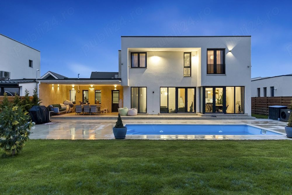 Vila eleganta de vanzare | piscina si garaj dublu | Paradisul Verde - Poză 11