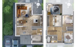 Vila tip duplex in Amber Forest, langa padure - Poză 32