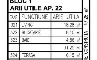 Garsoniera nr.22 decomandata Confort 1- Et.3 in BL.Nou str.Ostroveni - Poză 11