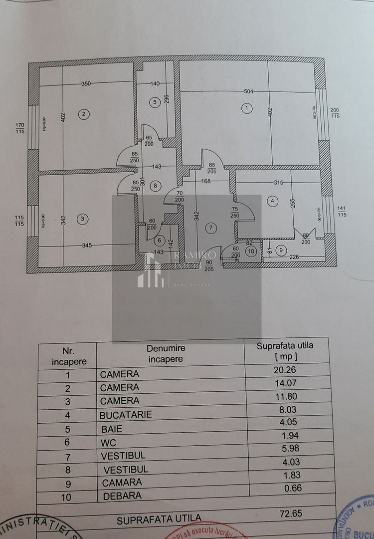 Apartament 3 camere, decomandat, 13 Septembrie - Poză 9