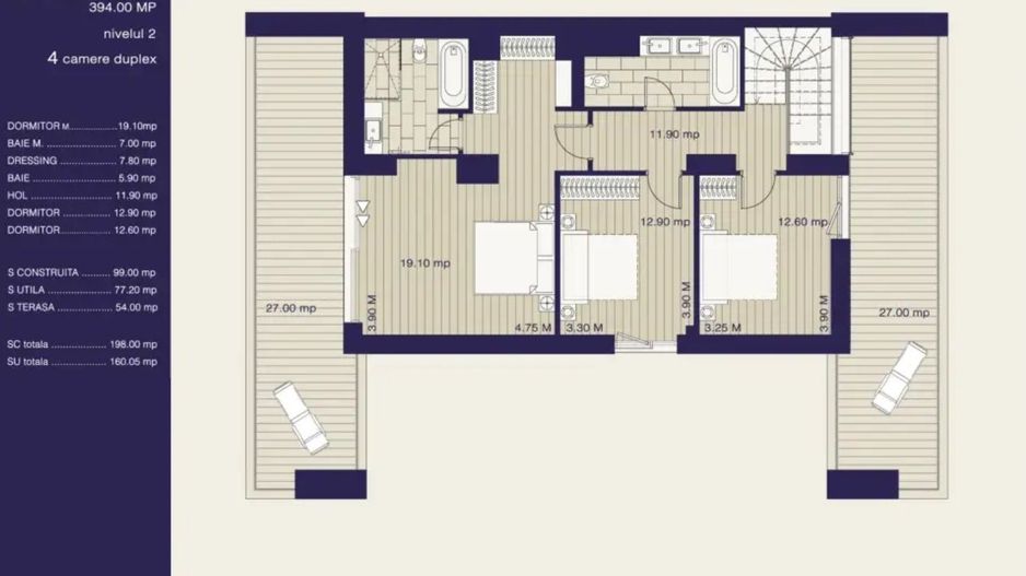 Apartament 4 camere Herăstrău | De închiriat - Schiță 22