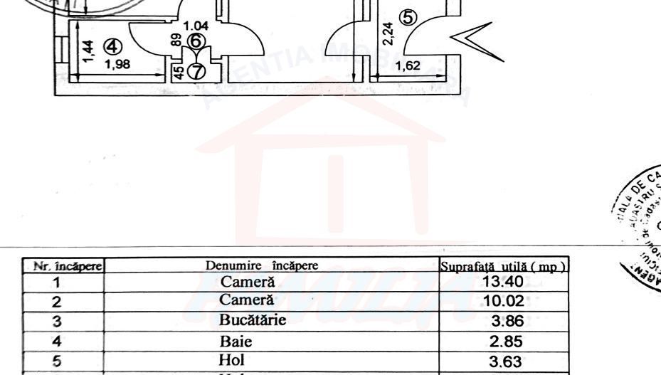 54.900 euro, APARTAMENT doua camere, etaj 2, Micro38 - Poză 3