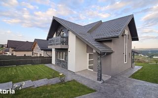 Casă nouă 2025, P+M, 5 camere, clasă energetică A, vedere lac, 500 mp – Ciurbești, Miroslava - Poză 1