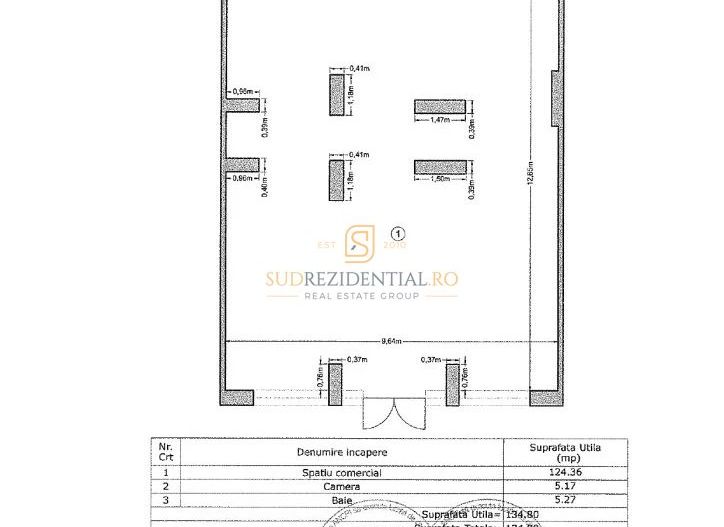 Spațiu comercial 135 mp Investiție cu randament Metalurgiei Park - Schiță 12