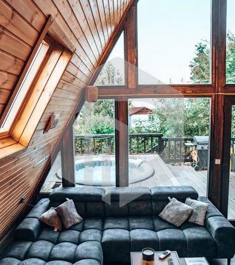 Cabana A Frame de vanzare - Teren 1000mp - Tocile - 90mpu - 3 camere - Poză 3