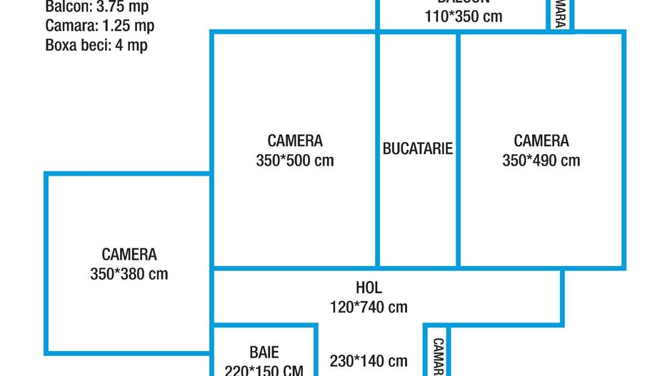 Apartament 3CAM DECOMANDATE 73MP Etaj intermediar - Poză 8