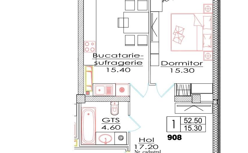 Vânzare, apartament, o cameră, str. Ialoveni, Telecentru - Poză 3