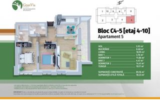 Inchiriez 3 camere Gran Via lujerului plaza - Poză 8