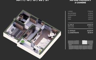 Apartament nou 2 camere, Carrefour Grand Arena, Bd Brancoveanu - Poză 7