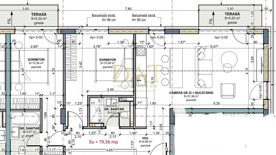 3 camere |  79 mp | 2 bai | 2 balcoane | comision zero |Terra Gardens - Poză 2