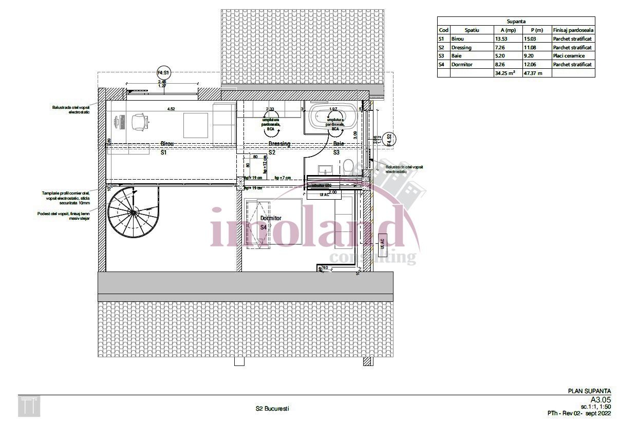 Imobil office | locuinta - Piata Floreasca-Parcul Cinema Floreasca - Schiță 42