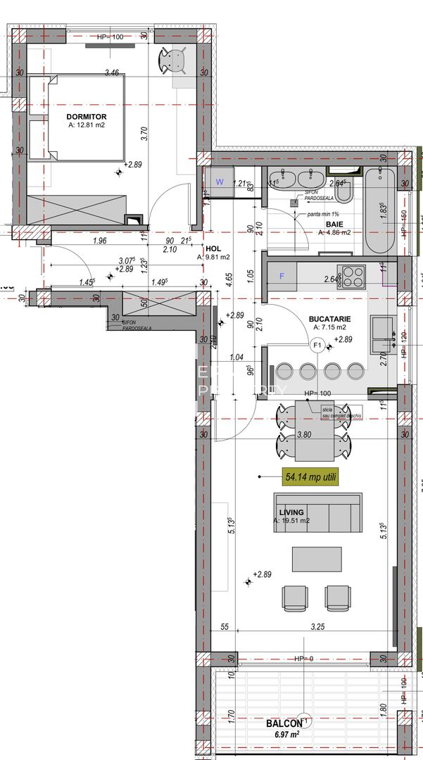 Apartament 2 camere - 54 mp - etaj 1 - zona Aeroport /Sibiu - Poză 10