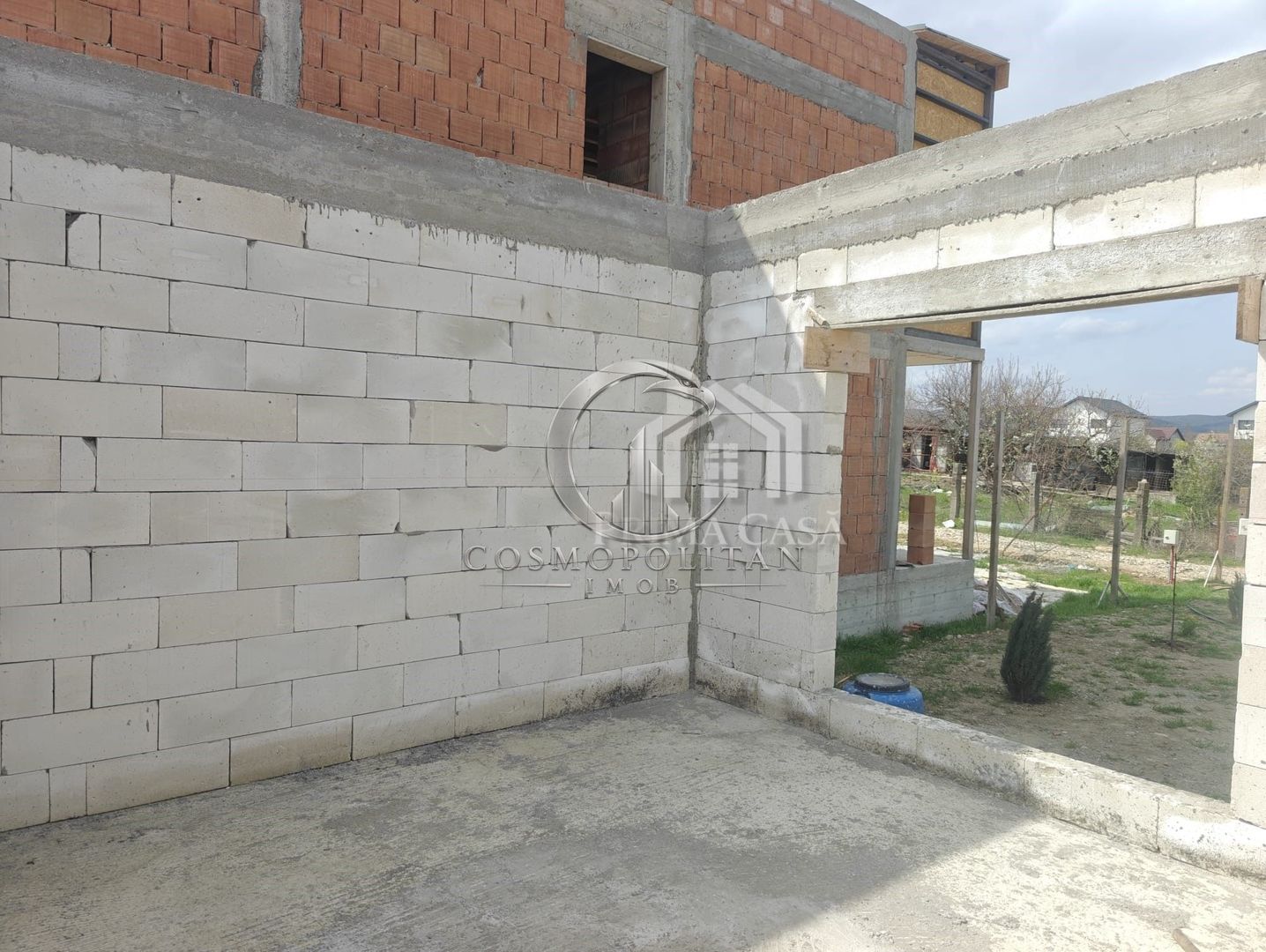 Casa in constructie si teren in Vernesti BZ SC=150mp teren=509mp d=20m - Poză 11