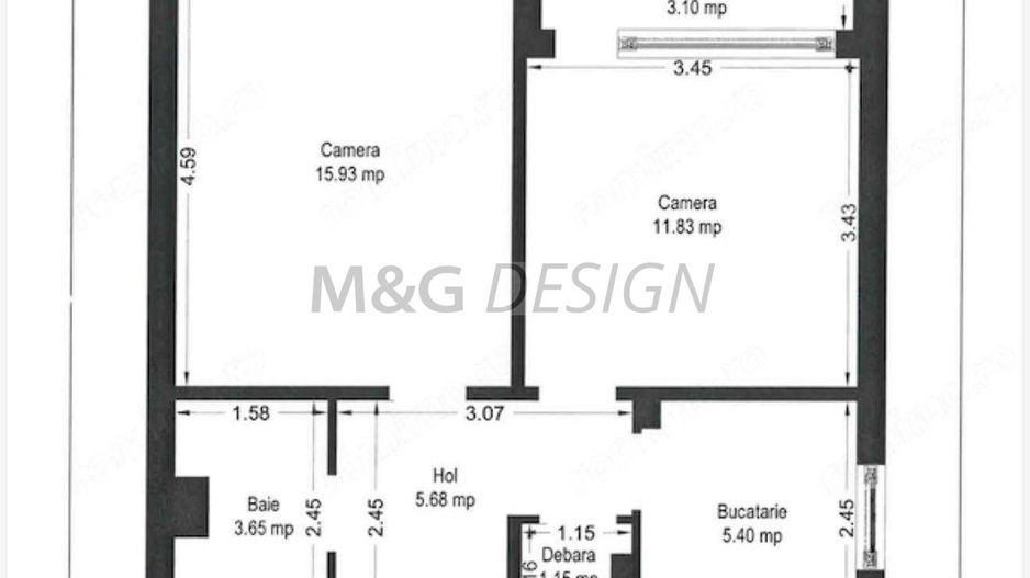 Complex studentesc- Olimpia, ap 2 camere decomandat, renovat, CT - Poză 5