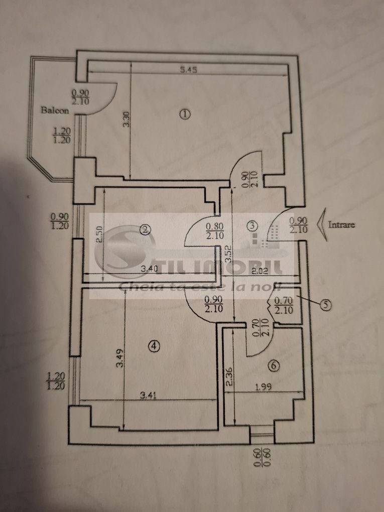 Pacurari-apartament 2 camere decomandat, 52 mp, mobilat și utilat - Poză 7