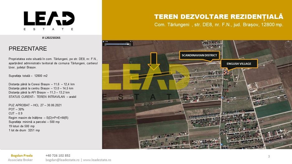 Teren excelent Dezvoltare rezidențială - Izvor Tarlungeni - Poză 2
