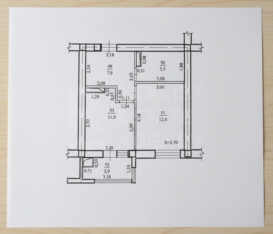 Vânzare, apartament, 1 cameră, str. Durlești, Dumbrava. - Poză 3