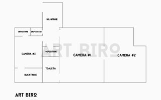 Zero comision, 60mp parter inferior Dorobanti - Roma - Schiță 13