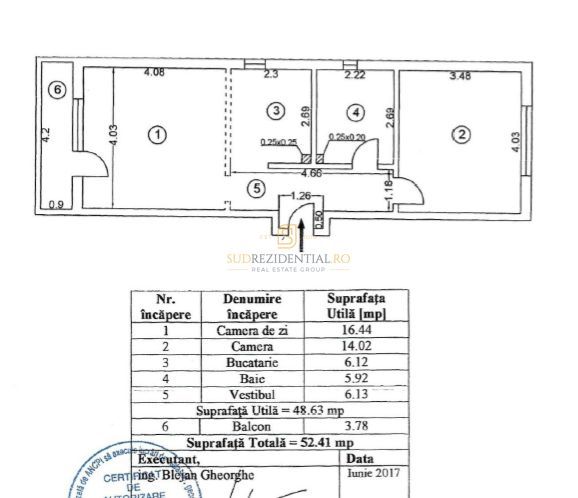 Apartament 2 camere – 52,41 mp zona Bd. Brancoveanu – Luica, Sector 4 - Poză 9