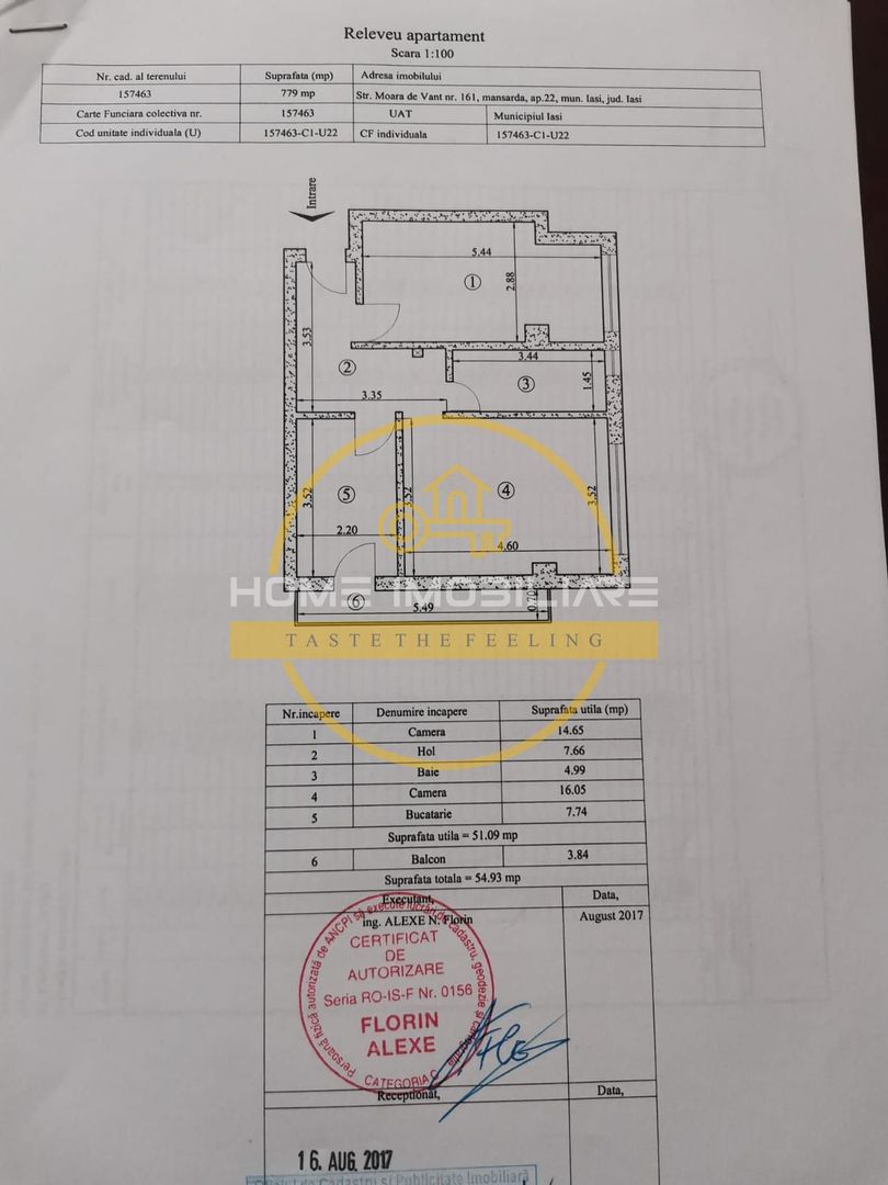 Apartament cu 2 camere/ 55mp / zona Moara de Vant - Poză 7