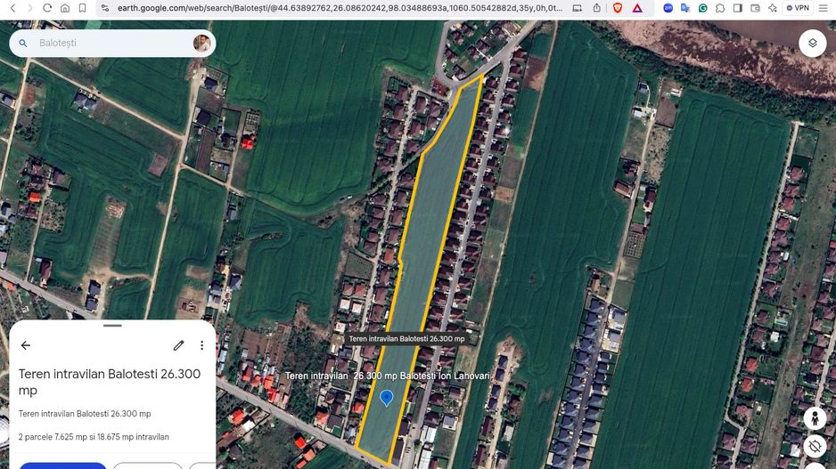 Teren intravilan 26.300 mp Saftica Balotesti-  PUZ în lucru - Poză 9