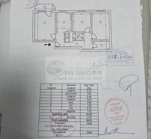 Apartament 3 camere, Păcurari, 2 băi, Mobilat & utilat 135.000 € - Poză 8