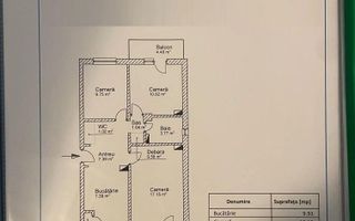 Apartament cu 3 camere în Baciu - Poză 9