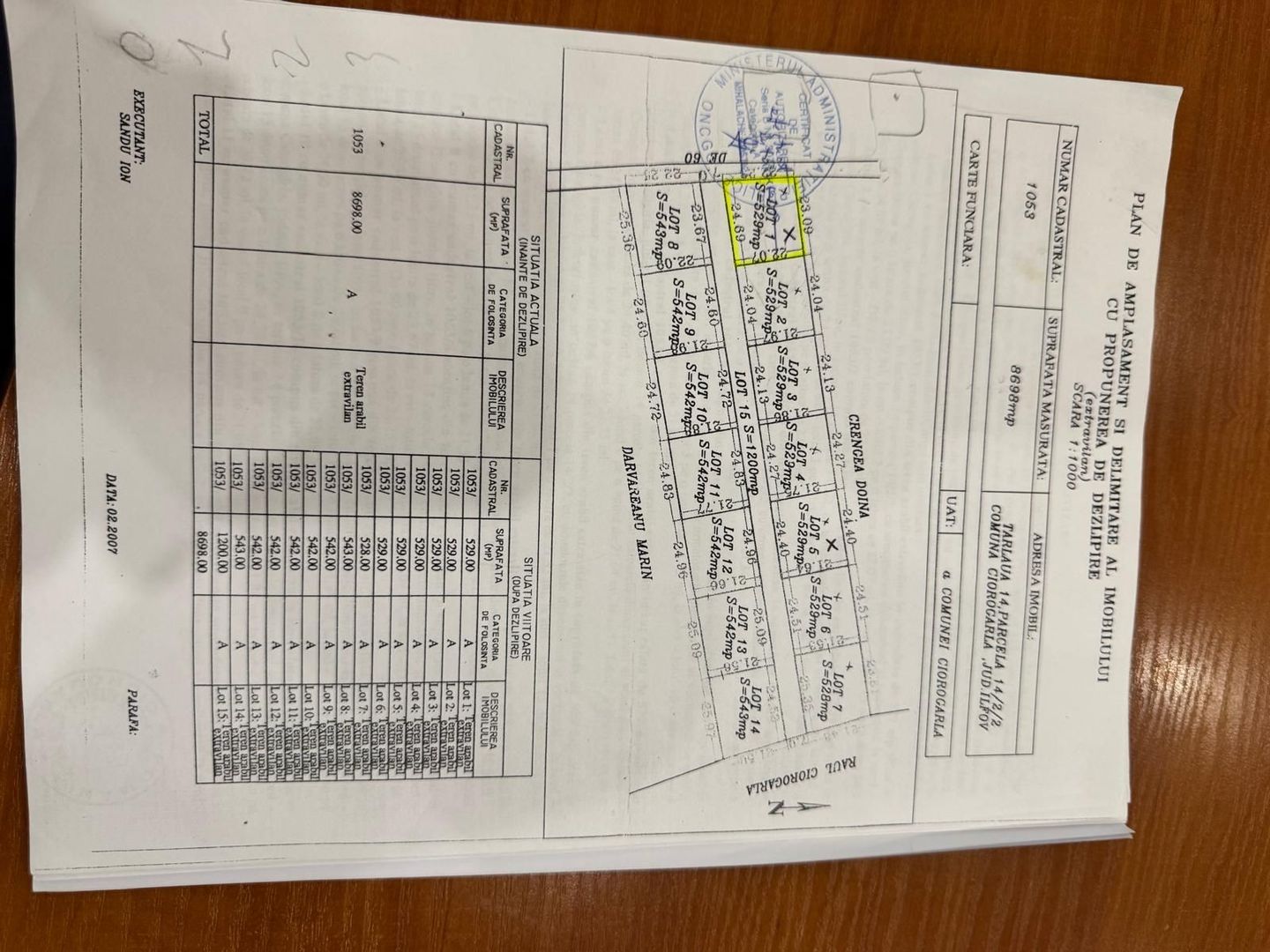 Stradal- Utilitati- Liziera Ciorogarla - Strada Sacamilor - Schiță 9