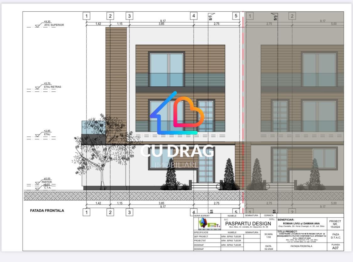Duplex nou 4 camere - in apropierea zonei Lupeni, Sibiu sup utila 109 - Poză 1